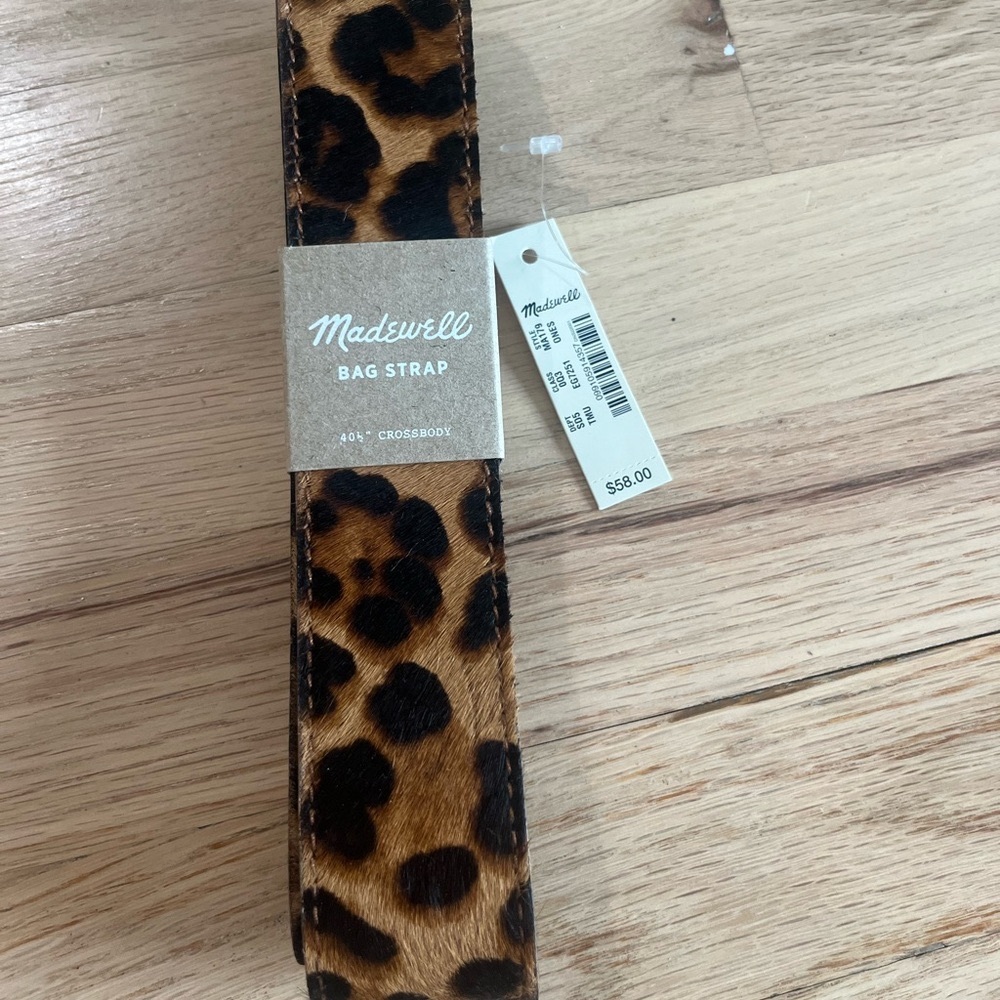 Madewell purse strap - cheetah